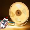 NONE Striscia LED COB dimmerabile USB DC5V, striscia LED COB bianca/bianco caldo 2M 3M 5M con dimmer telecomando RF per illuminazione domestica