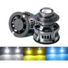 NONE H11 Lente Laser Fendinebbia Lampadine H8 H9 H7 9005 9006 Hb4 Ad Alta Potenza 25W Accessori Auto Faro A LED 12V Bianco Giallo