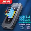 JEYI Visual Smart M.2 NVMe / SATA SSD Enclosure, USB 3.2 10Gbps 10 Set modalità supporto temperatura in tempo reale chiave M B + M chiave UASP