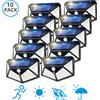 IWP Lampada da parete per esterni con 100 luci solari a LED 3 modalità 270 ° Angolo di illuminazione IP65 Sensore di movimento impermeabile Luci di sicurezza Luci wireless