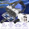 VR SHINECON G15 IMAX schermo gigante occhiali per realtà virtuale HD 3D Movie Google scatola di cartone casco VR per telefono da 4.7-7 ", Joystick di gioco di supporto