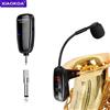 XIAOKOA UHF Strumenti wireless Microfono per sassofono Trasmettitore ricevitore wireless, portata di 160 piedi, Plug and Play, ideale per trombe