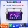 Hizpo Car Multimedia Navigation per Toyota Land Cruiser Prado 150 2013-2017 Radio 2 din Android Autoradio CarPlay Stereo 8 + 128G