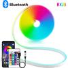 NONE Striscia LED al neon DC5V USB RGB, 1/2/3/4/5M IP65 Striscia al neon impermeabile App Bluetooth e telecomando per illuminazione decorativa al neon