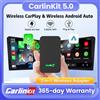 CarlinKit 5.0 e Mini5 Pro Wireless CarPlay Android Auto Adattatore 2 in 1 CP2A Plus Smart Dongle per Bluetooth 4.2 Spotify Map FOTA