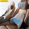 LIVIAUTOLIFE Auto elettrica singola lombare poggiatesta singolo massaggio a vibrazione supporto lombare cuscino per il collo cuscino lombare seggiolino auto interni auto