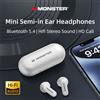 Monster XKT25 Cuffie senza fili Bluetooth 5.4 TWS Auricolari stereo Hifi Cuffie da gioco Riduzione del rumore Auricolari sportivi con microfono