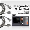 Bicenroce Set di griglie magnetiche Nastro per testa magnetica Striscia di acciaio Dro Display di lettura digitale 5U 5V TTL 5 + 5 Sensore IP67 YH200-2