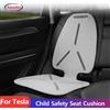 NONE Cuscino di protezione per seggiolino sicuro per bambini per auto Tappetino antiscivolo 600D EPE Coprisedile per automobile addensato impermeabile per Tesla Model 3 YXS