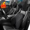 LIVIAUTOLIFE Cuscino per il collo dell'auto in Memory Foam supporto per la schiena lombare quattro stagioni cuscino per poggiatesta per auto traspirante per alleviare lo Stress cuscino per seggiolino auto