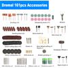 NONE 105/161PCS Set di accessori per utensili rotanti abrasivi Mini Kit di punte per trapano elettrico levigatura lucidatura taglio teste per incisione