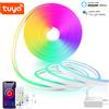 NONE Spina UE DC12V-24V RGB Neon LED Strip 1/2/3/4/5/10/15M WiFi Neon RGB Strip Funziona con Tuya/Smart Life per la casa Decorazione al neon illuminazione