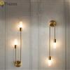TRAZOS Lampada da parete di lusso nordica Soggiorno Moderno e minimalista LED Nero oro Creativo TV Sfondo Muro Corridoio Camera da letto Lampada da comodino
