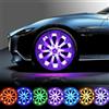 NONE 1/2/4pcs HA CONDOTTO LA Luce di Energia Solare Flash Ruota di Auto luce Mozzo lampadina Pneumatico Tappo Valvola del Pneumatico Lampada Centro Ruota Tappi Ruote Pneumatici Auto luce