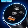 UHOMEBUY caricabatteria da auto 200W caricatore rapido USB tipo C 100W 65W 45W 20W PPS PD QC3.0 caricabatterie rapido per Laptop iPhone 15 Samsung S23
