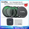 smallrig Kit filtro magnetico attaccabile SmallRig 5 in 1 VND 2-32 e CPL e 1/4 effetto Nebbia nera (67 mm) con anello adattatore filettato -4726