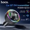 HOCO Trasmettitore FM Bluetooth 5.3 per auto HOCO E82 per chiamate in vivavoce Wireless con Display a LED adattatore di ricarica rapida PD30W QC3.0