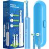 NONE Spazzolino elettrico rotante intelligente, spazzolini rotanti ricaricabili compatibili con testine di ricambio per spazzolino Oral B