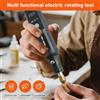 TUNGFULL Utensile Rotante Senza Fili, Mini Trapano Elettrico 3.7V USB, Strumento Rotante per Incisione su Legno, Gioielli, Metallo e Vetro