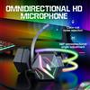 ONIKUMA Gaming Headset Wired Headset Player PC PS4 con illuminazione RGB cuffie microfono flessibile HD per giochi per PC Xbox PS5