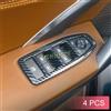 MIHUMOE Finiture di copertura del pannello dell'interruttore di sollevamento della finestra della porta interna dell'auto in fibra di carbonio per BMW X1 iX1 U11 X2 iX2 U10 2023 2024 2025