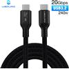 UGOURD Cavo USB3.2 Gen2 * 2 con funzionalità complete Cavo da 20 Gbps tipo C a C PD240W Ricarica rapida per telefono portatile MacBook Pro iPad iPhone