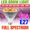 NJHIKG 150W E27 LED Pianta Coltiva La Lampadina Spettro Completo E14 Piantine di Ortaggi Fioritura Frutta Coltivazione Lampada da Coltivazione Idroponica