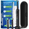 NONE Spazzolino elettrico rotante con ricarica wireless intelligente, spazzolino con rotazione ricaricabile a 3 modalità compatibile con testina Oral B