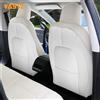 NONE Per Tesla Model 3 Y Protezione per schienale in pelle Tappetini per auto resistenti all'usura con tasca organizer Impermeabile antigraffio
