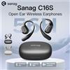 Sanag C16S Auricolari wireless OWS a orecchio aperto Bluetooth 5.4 Cuffie a conduzione aerea Suono HiFi 56 ore di riproduzione TWS impermeabili