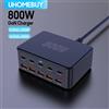 UHOMEBUY Caricatore da tavolo GaN da 800 W Caricatore USB tipo C PD 100 W a 10 porte Caricatore rapido 3.0 Caricatore rapido Caricatore USB mobile