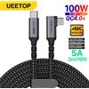 UEETOP USB C a USB tipo C 3.1 Gen2 10Gbps 4K @ 60Hz cavo PD100W 5A cavo di ricarica rapida per MacBook Pro Steam Deck Samsung S23