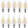 10PCS E14 HA CONDOTTO LA Lampadina Lampada A Candela A Filamento C35 C35L 2W 4W 6W 110V 220V Dim Edison Retro Antico Stile Vintage Lampadario Bianco Caldo