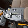 MIHUMOE Interni In Fibra di Carbonio Console Centrale Del Cambio Del Cambio Pannello di Copertura Trim Per BMW X1 iX1 M35i U11 X2 iX2 U10 2023 2024 2025