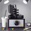 LANXSTAR Mini impastatrice da banco Miscelatore vortice Agitatore elettrico per vernice Velocità regolabile Strumento per la creazione di modelli di hobby fai-da-te PMKJ020