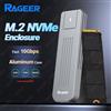 RAGEER Custodia SSD RAGEER M.2 NVMe, USB Type C Gen2 10gbps PCIe SSD custodia esterna in alluminio per NVME PCIE SSD 2280 2260 2242 2230