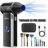 THERAGUN X3PRO Mini Ventilatore Turbo Portatile Jet-150000RPM, Potente Soffiatore ad Aria Compressa per Auto/PC/Casa, Soffiatore Industriale per Condotti