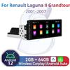 Barlckxs Per Renault Laguna II Grandtour 2001-2007 Schermo da 6.86 pollici 1 Din Radio Android Auto Multimedia Stereo Unità di Testa Carplay Autoradio