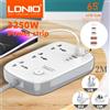 LDNIO Multipresa Universale con 65W GaN USB Charer 3250W Cavo di Prolunga Filtro di Rete Protezione da Sovratensione Presa EU/US/UK