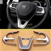 MIHUMOE Finiture interne della copertura dell'interruttore del volante cromato opaco per Toyota Corolla Cross Hatchback Touring Sports RAV4 Suzuki Swace