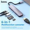 HOCO Adattatore HOCO USB C HuB tipo C a USB 3.0 2.0 Dock PD60W per MacBook Pro Air Splitter compatibile HDMI Adattatori HDTV OTG 4K 30HZ