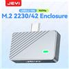 JEYI 2242 2230 M.2 NVMe Custodia SSD ad attacco diretto, USB 3.2 10 Gbps Spina USB-C diretta Custodia M2 in alluminio Supporta UASP TRIM
