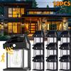 GHIURAG 1-10PCS Lampade da parete solari al tungsteno IP65 Sensore di movimento wireless impermeabile Lampade di sicurezza Illuminazione dal tramonto all'alba per l'arredamento del giardino