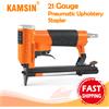 KAMSIN KN8016 Graffettatrice Pneumatica per Tappezzeria, 21GA, Tipo 80, Corona da 1/2, Graffettatrice ad Aria per Mobili, Pistola Graffettatrice a Filo Fine