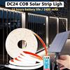 Acosh neon Striscia solare Ligh 24V COB Strisce luminose al neon solare Impermeabile IP65 Flessibile Bianco caldo Illuminazione lineare ad alta densità Luci LED COB