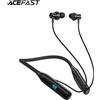 ACEFAST N4 Auricolare wireless con archetto da collo in silicone con display digitale a LED Bluetooth 5.3 Sport musicali Auricolari in-ear Batteria da 800 mAh