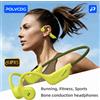POLVCDG Auricolari Bluetooth a Conduzione Ossea per Sport all'Aperto, Corsa e Ciclismo, Bluetooth 5.4, Modello X1