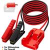 NONE Accenditore batteria per auto Kit di alimentazione di emergenza automobilistica Cavo 12AWG Ponticello Starter Kit di salto Linea di utensili elettrici per Milwaukee Dewalt