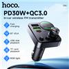 HOCO 48W Doppia Porta USB A QC3.0 Auto Bluetooth FM Tramsmitter Adattatore Vivavoce Senza Fili in Auto Per Musica Audio PD30W USB C Caricatore