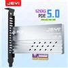 JEYI Scheda adattatore JEYI PCIe da 5.0 a M.2 NVMe, coverter SSD PCIE X4/X8/X16 a M2 con dissipatore di calore in alluminio per SSD Gen5 128 Gbps PCIe 5.0
